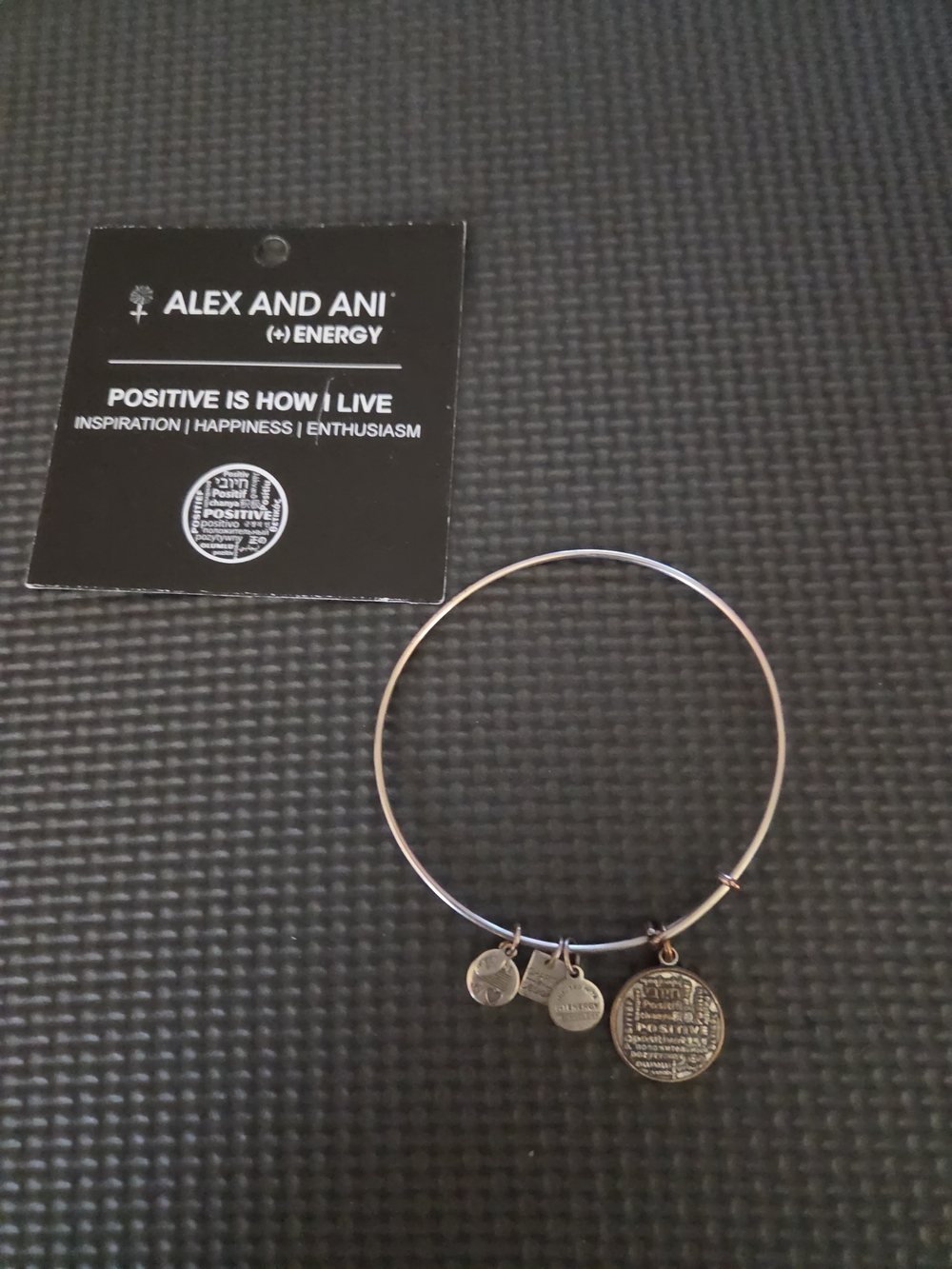 Alex and Ani Positivity Charm Bangle Bracelet - Mixed Metal